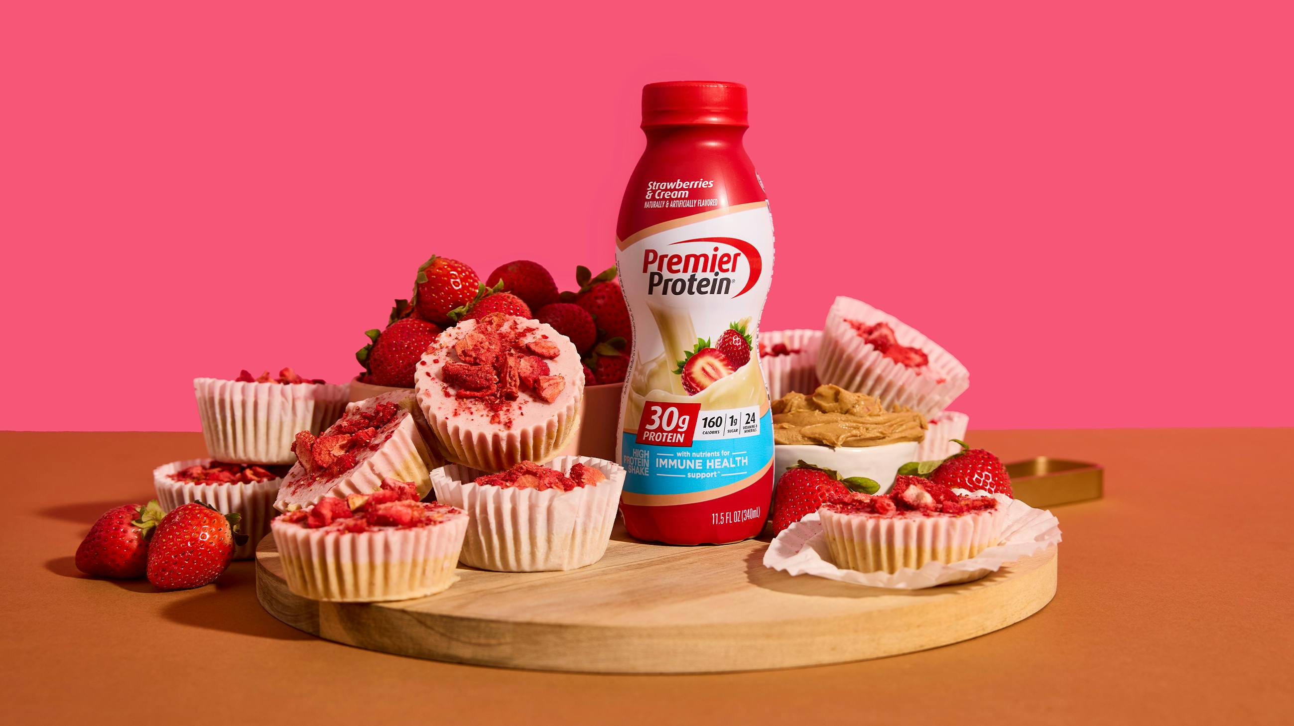 Recipe image for PB&J Frozen Yogurt Cups.