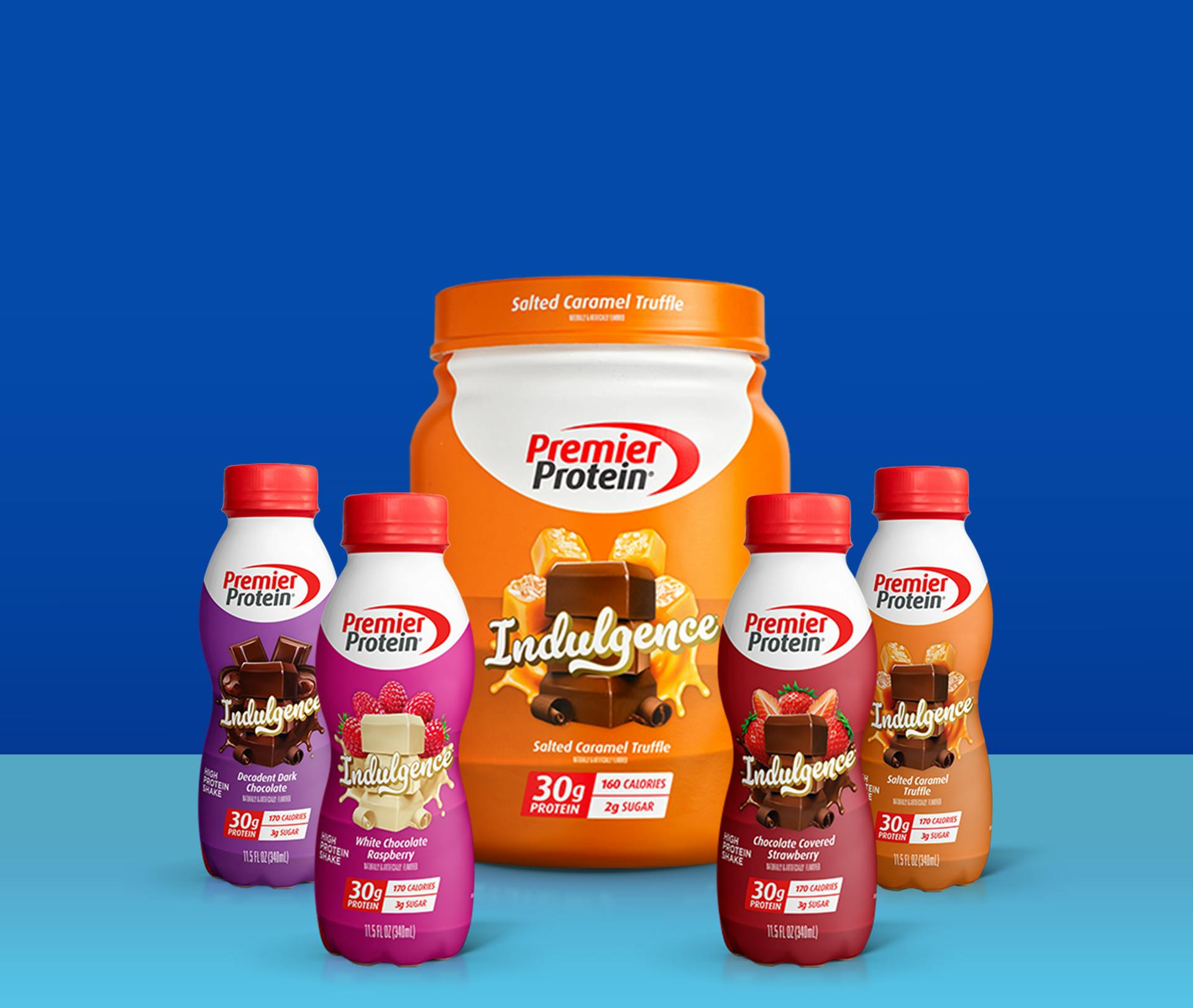 Premier Protein Indulgence product line.