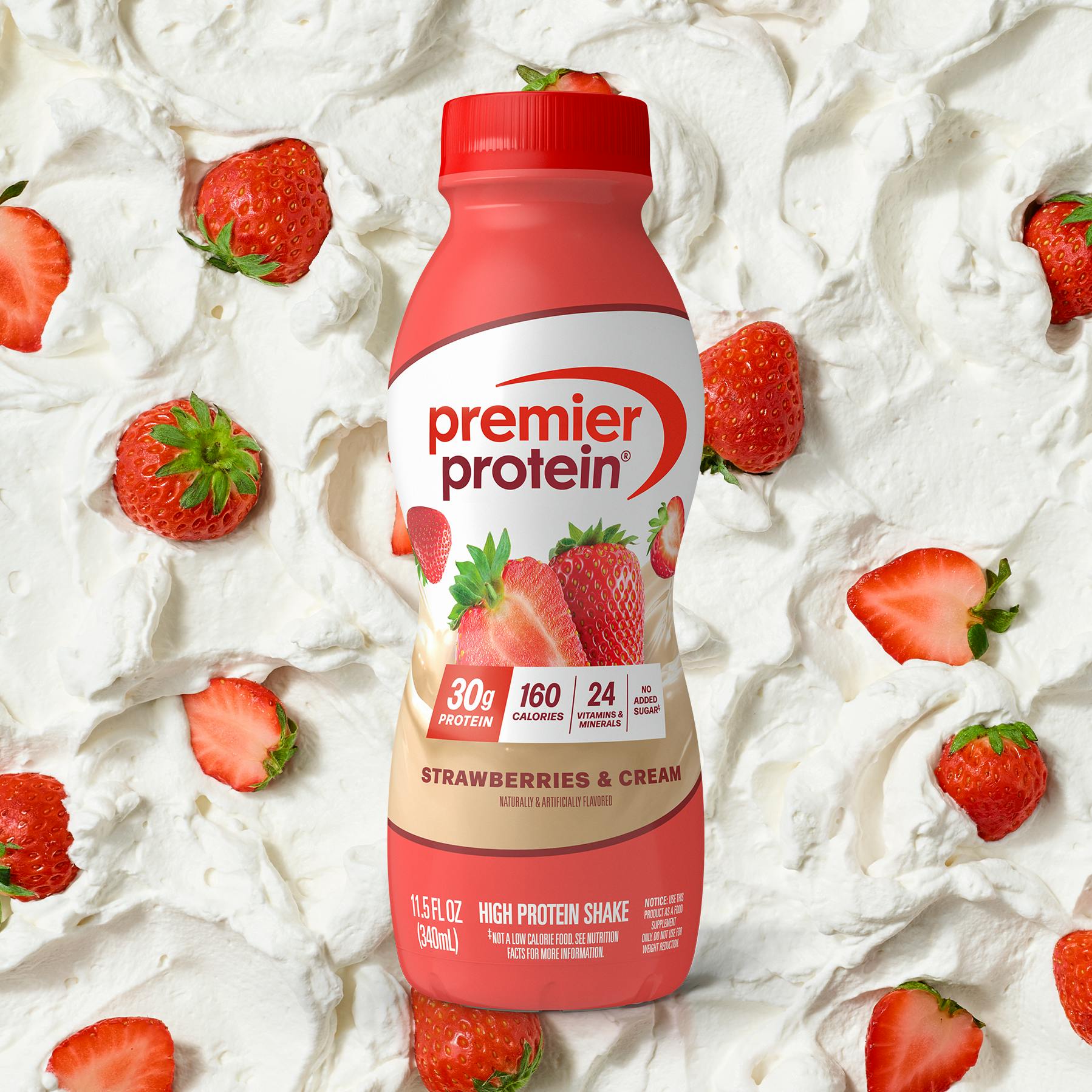 PDP Carousel Strawberries Cream Protein Shake Protein Shake