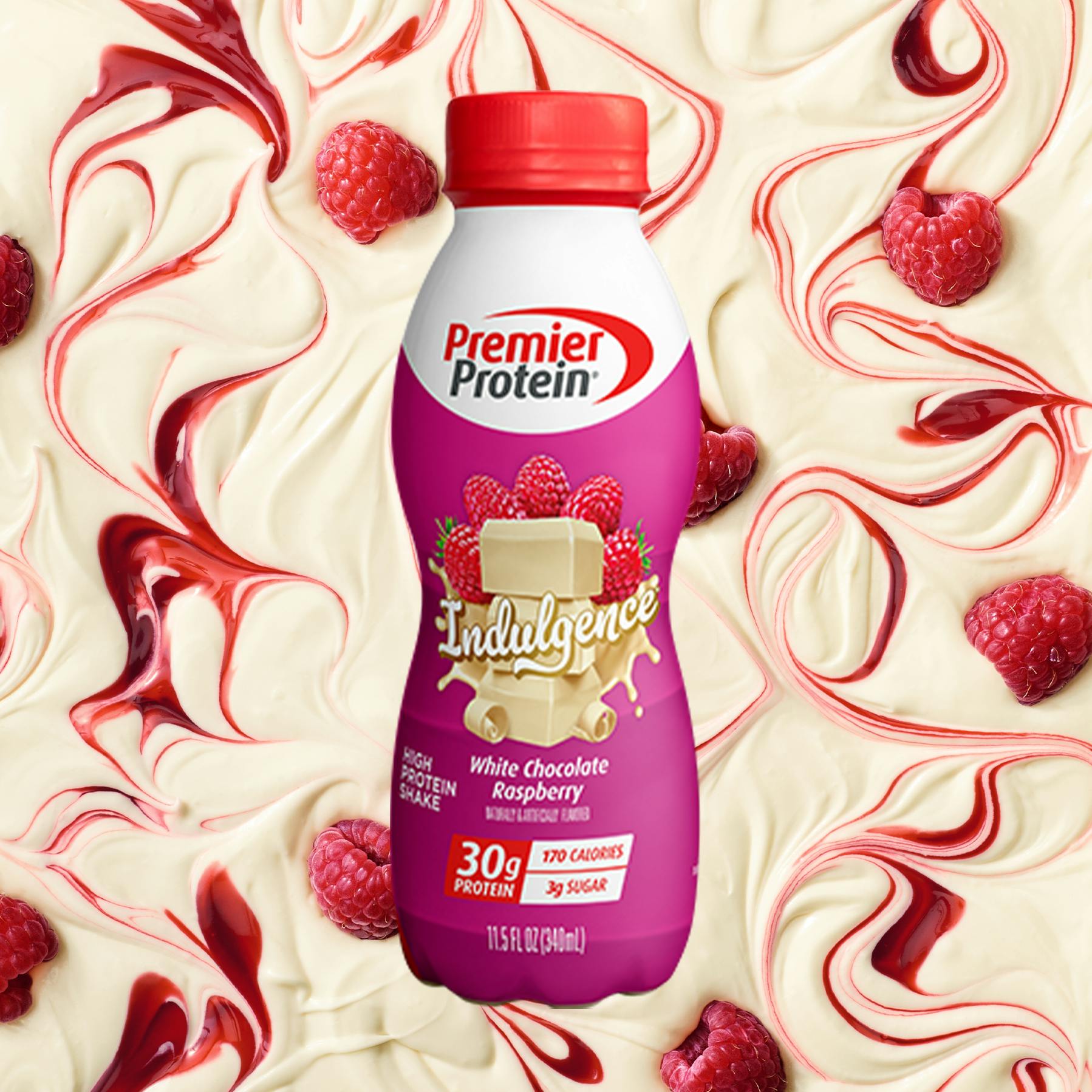 PDP Carousel White Chocolate Raspberry Indulgence Shake Protein Shake