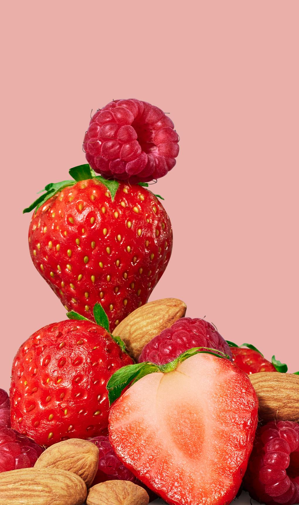 PDP Flavor Cue Mixed Berry Almond Protein Cereal