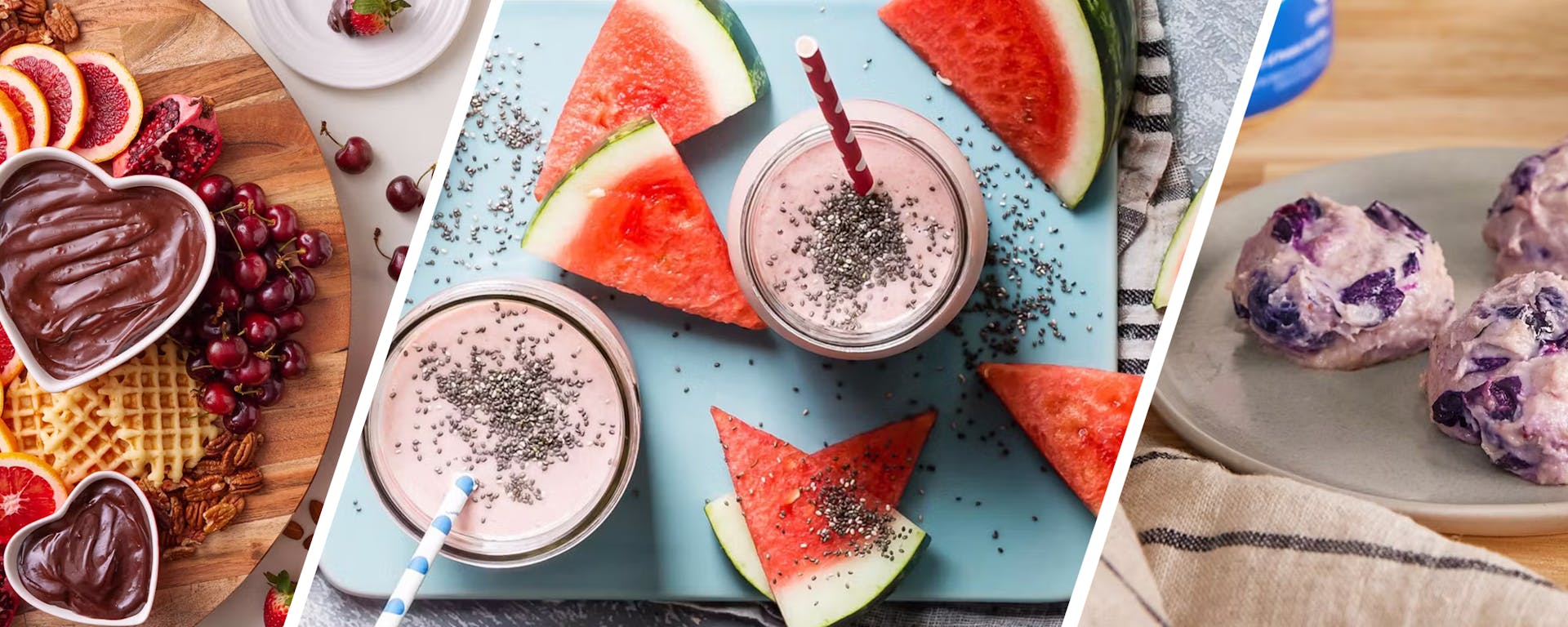 An array of food items showcasing the possibilities of a fruitful farmer's market haul.