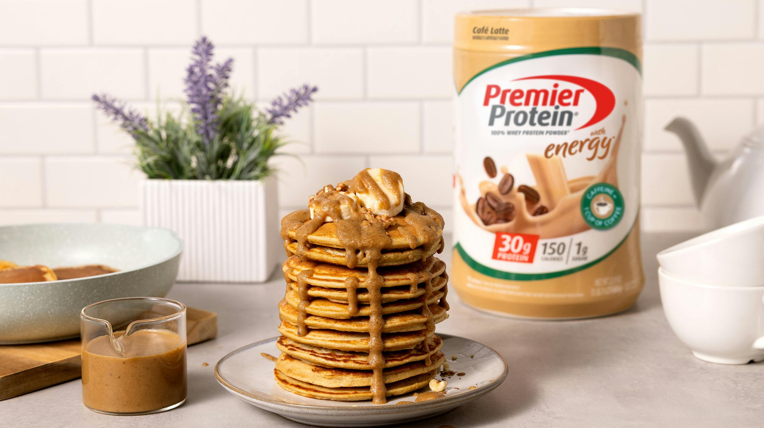 Recipe image for Proffee Pancakes.