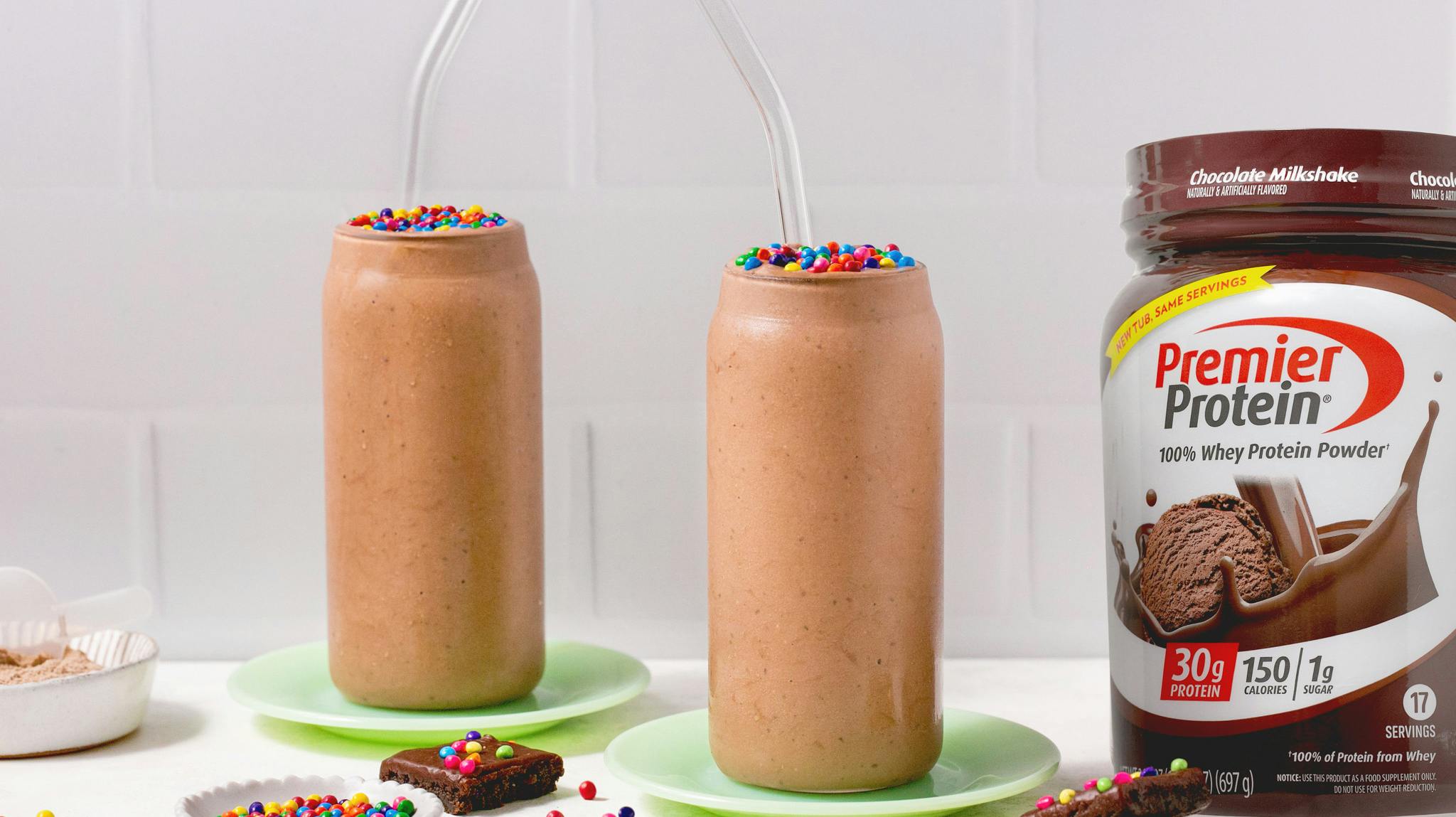 Recipe image for Galaxy Brownie Protein Smoothie.