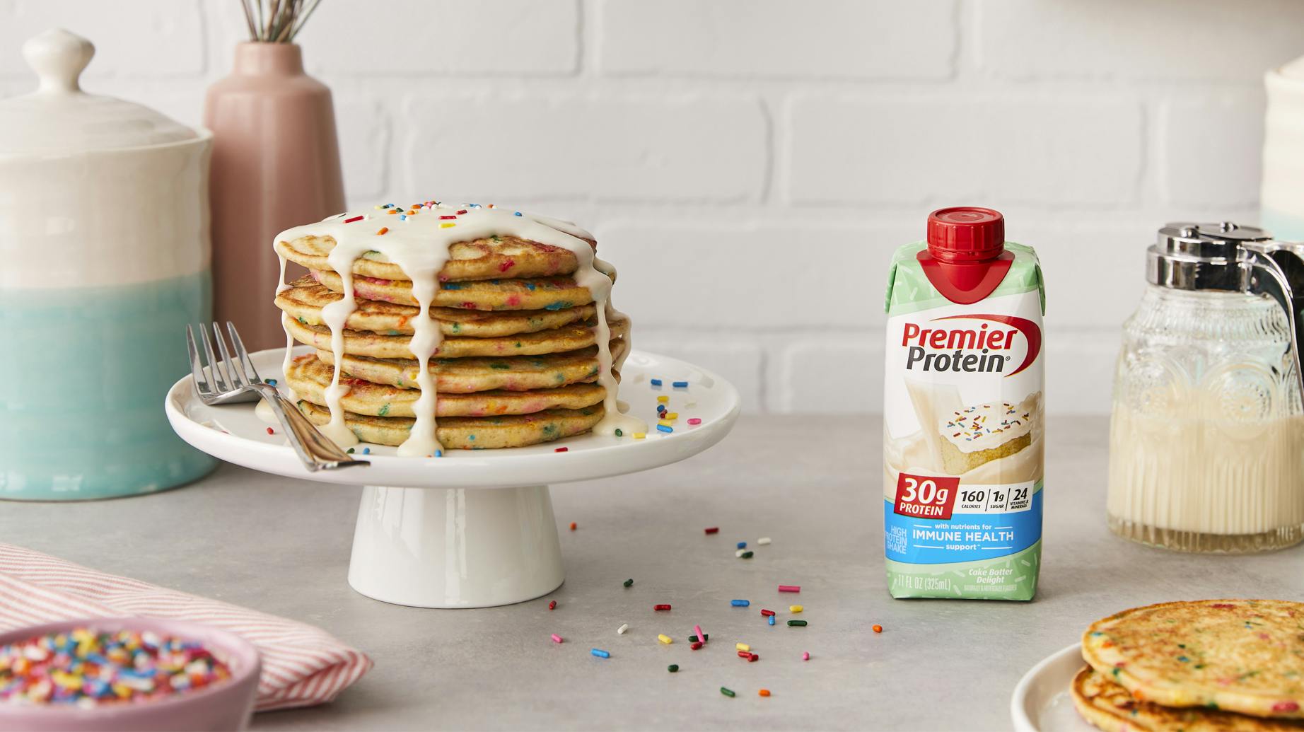 Recipe image for Cake Batter Pancakes.
