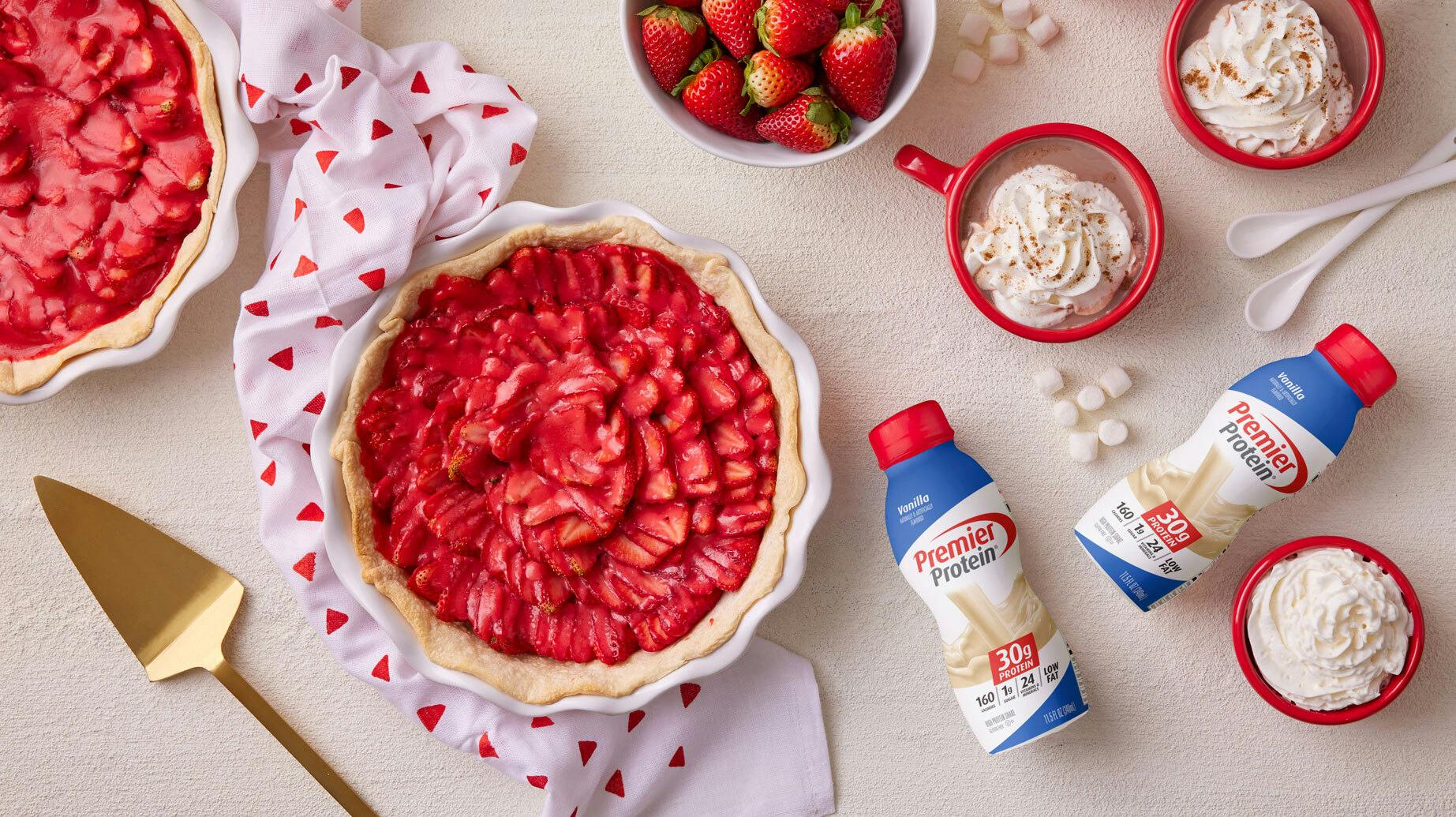 Recipe image for Strawberry Dessert Pie.