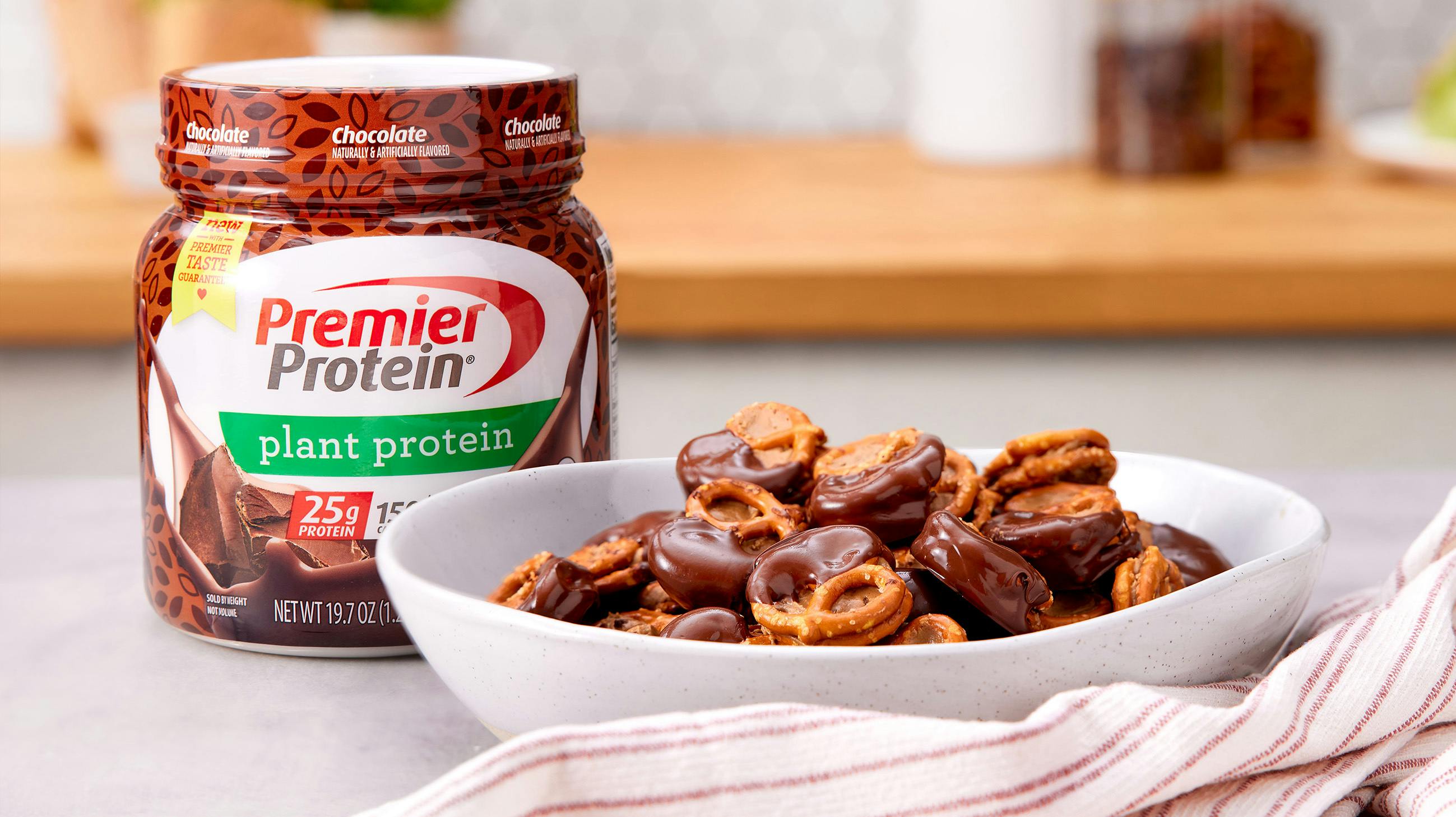 Recipe image for Plant-Based Chocolate Peanut Butter Pretzel Bites.