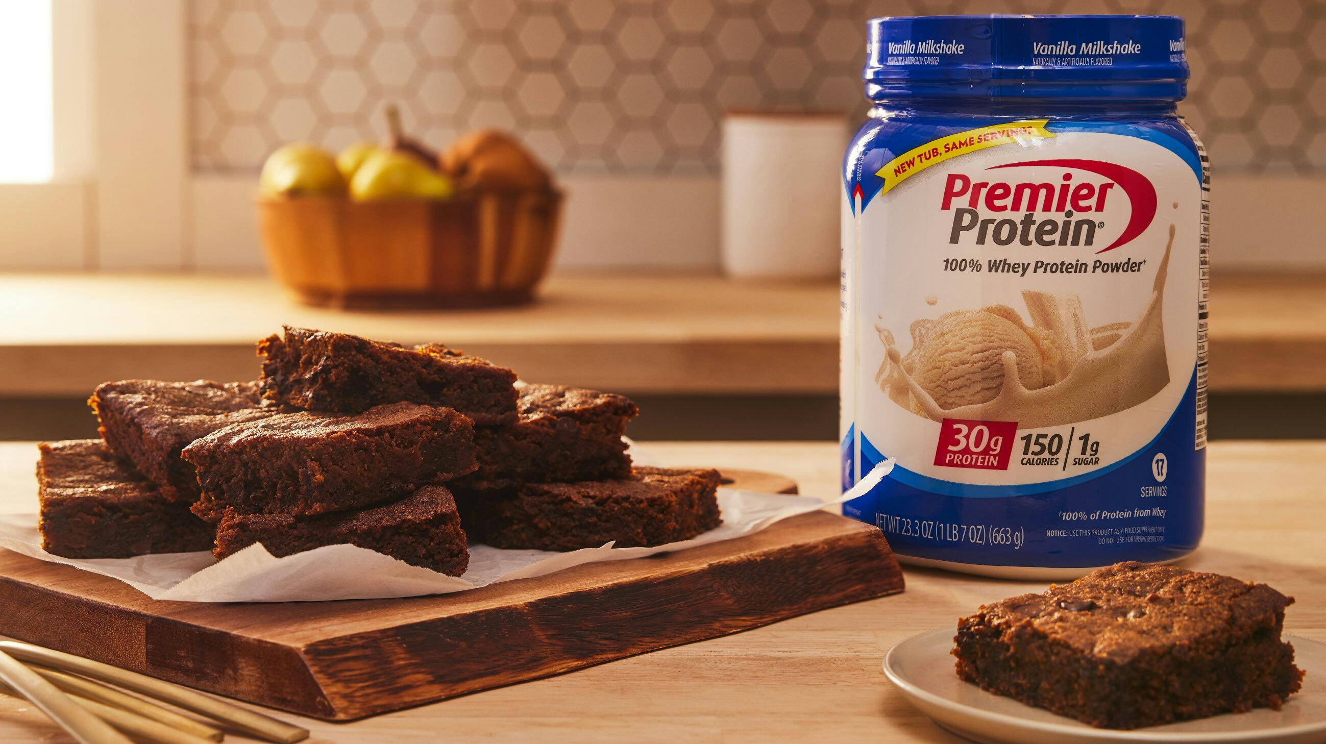 Recipe image for Pumpkin Protein Blondies.