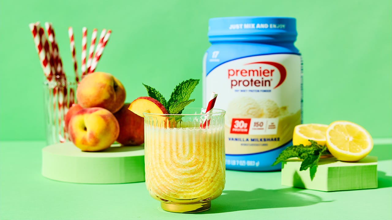 Recipe image for Frosty Peach Lemonade.