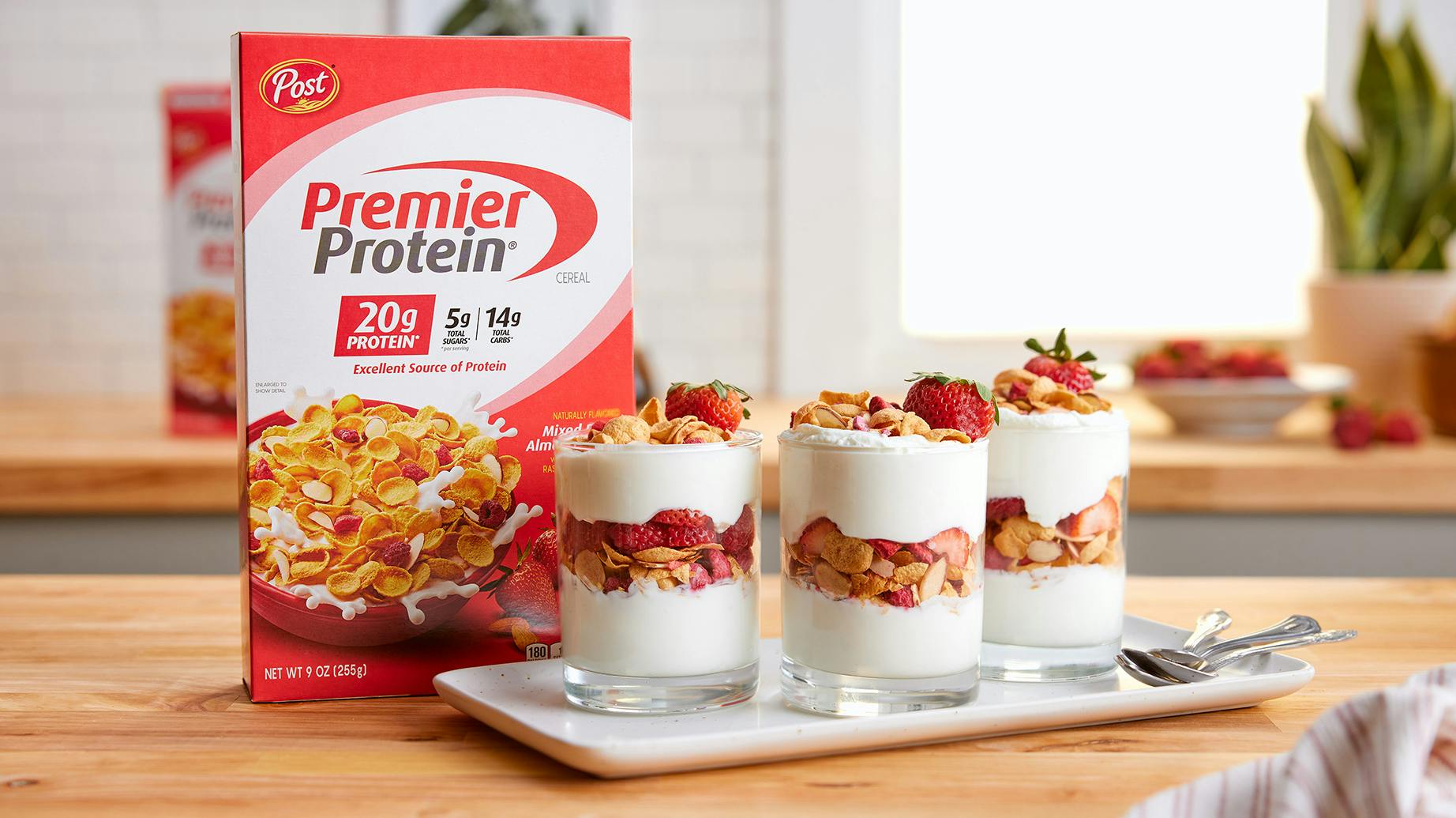 Recipe image for Mixed Berry Protein Parfait.