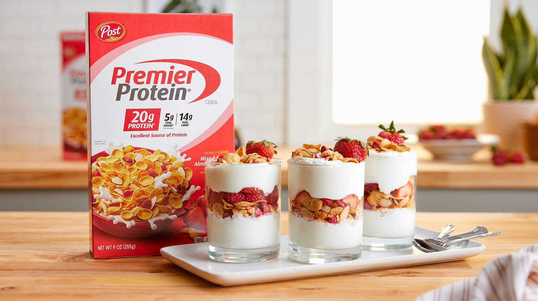 Recipe image for Mixed Berry Protein Parfait.