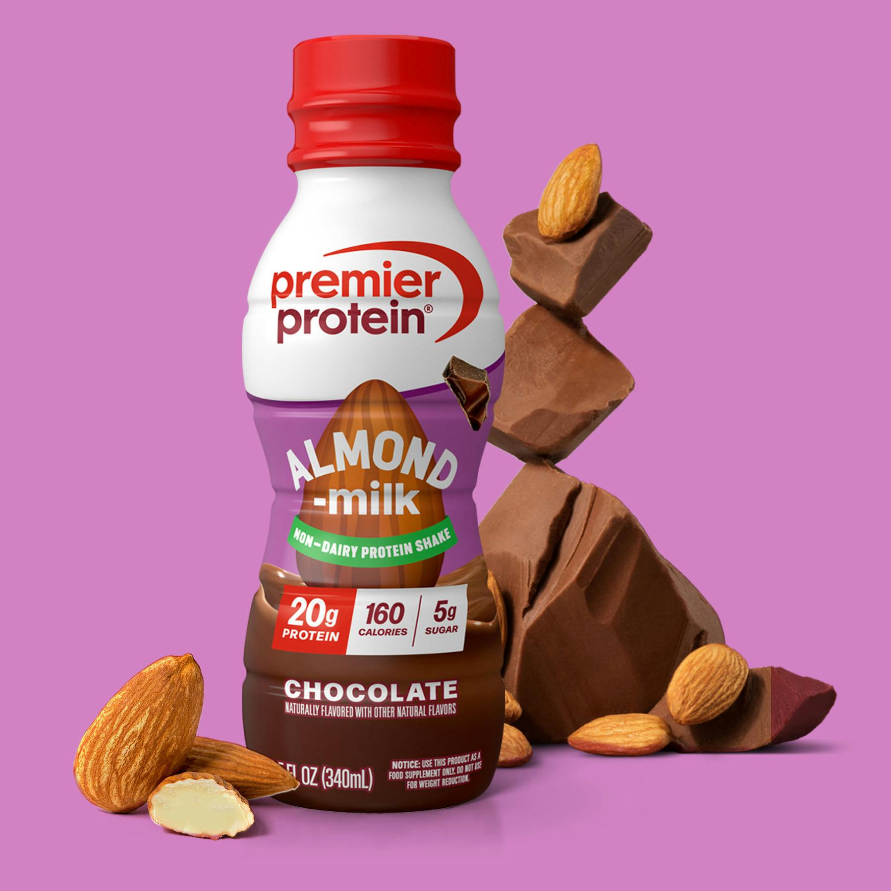 Pp almondmilk chocolate pdp masthead slide c 2x Protein Shake