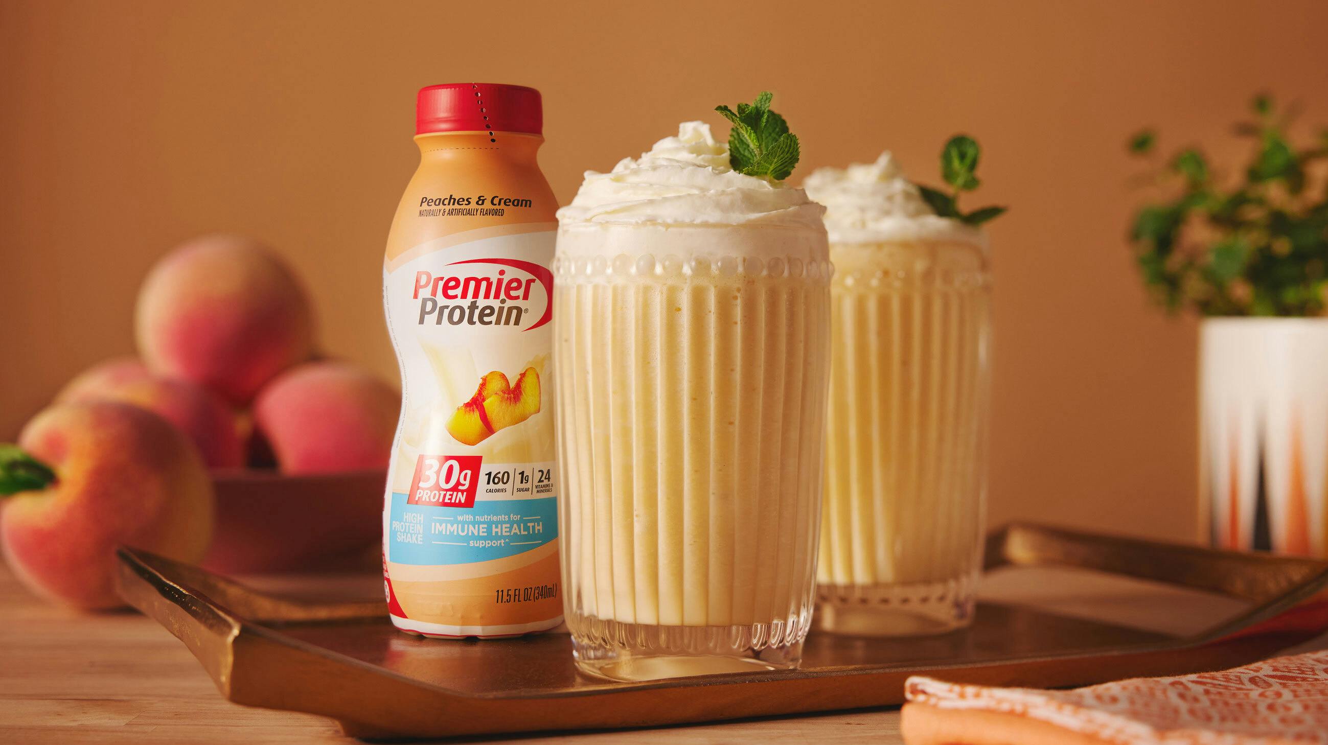 Recipe image for Peach Milkshake.