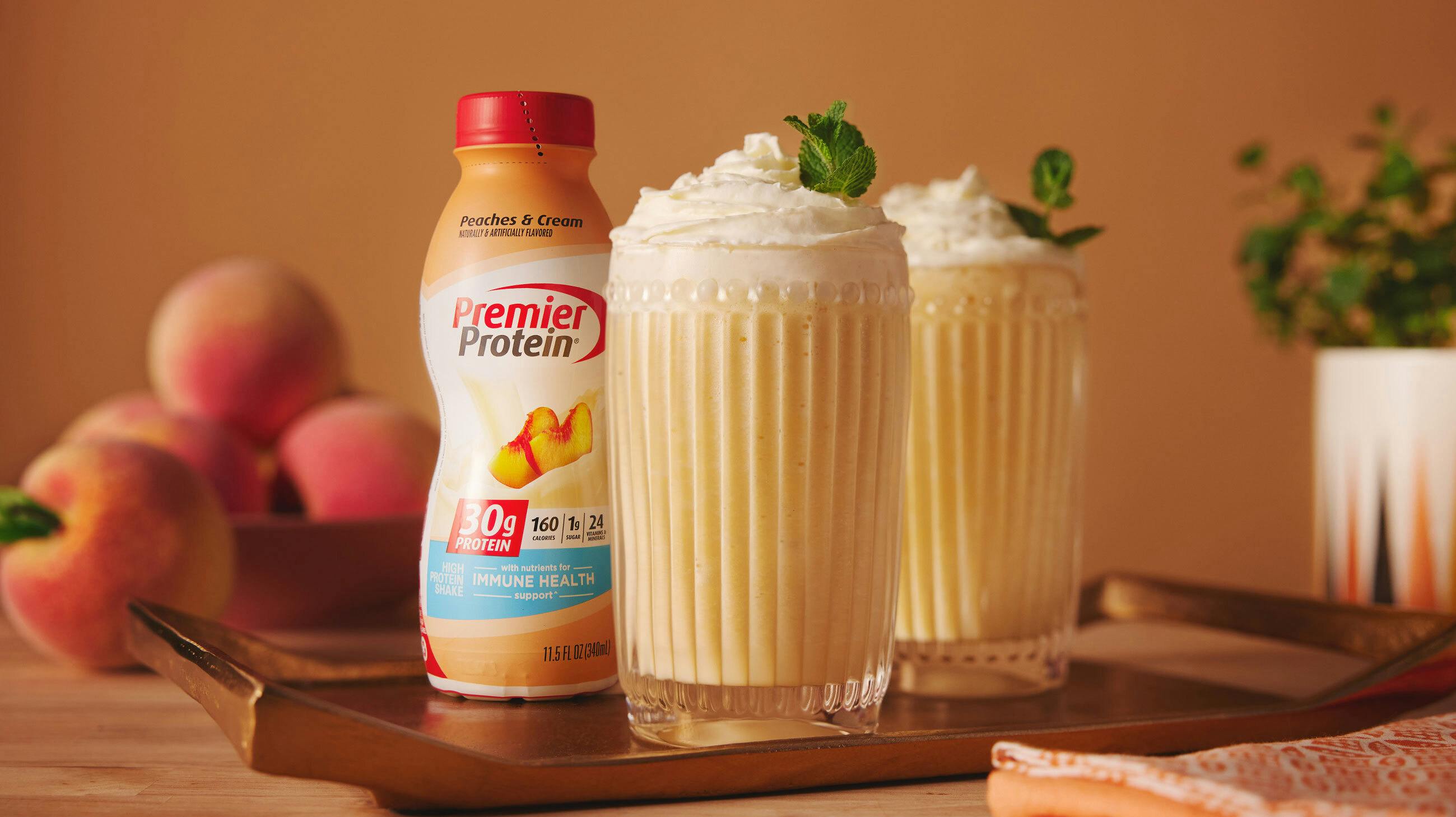 Recipe image for Peach Milkshake.