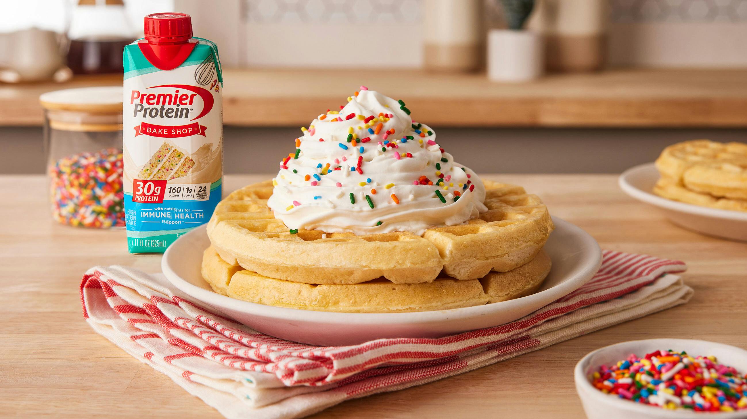 Recipe image for Cake Batter Waffles.