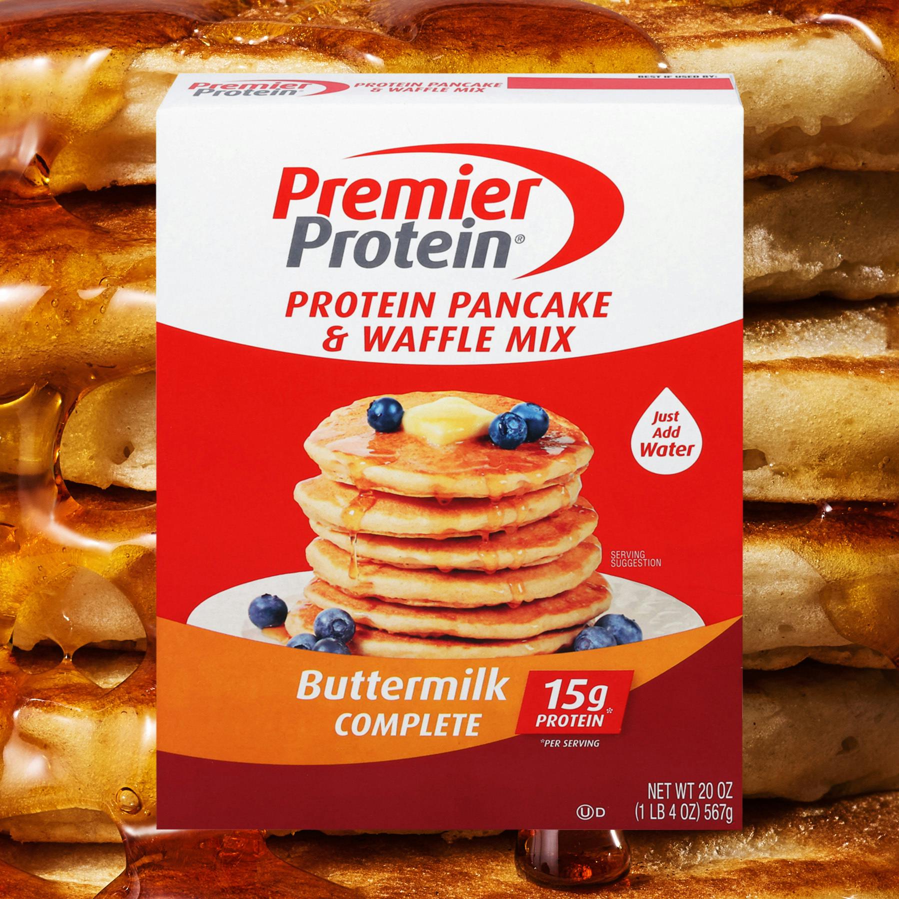 Prem0117 Website PDP Carousel Boxes Buttermilk Protein Pancake Waffle Mix Protein Pancake & Waffle