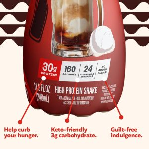 Premier Protein Shake. Limited Edition. Root Beer Float. 30g Protein. 1g Sugar. 24 Vitamins & Minerals. Nutrients to Support Immune Health. 11.5 fl oz. 12 Pack