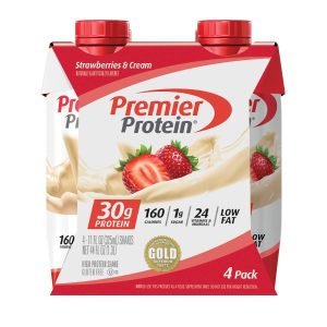 Premier Protein 30g Shakes Strawberries Cream 11 Fluid Ounces. Strawberry Shake. 44 Fl Oz. (Pack of 4)