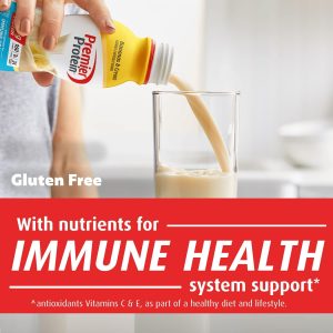 Premier Protein Shake Bananas & Cream and Peaches & Cream 30g Protein 1g Sugar 24 Vitamins Minerals Nutrients Immune Health Support 138 Fl Oz 24 Pack