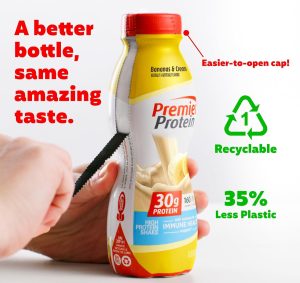 Premier Protein Shake Bananas & Cream and Peaches & Cream 30g Protein 1g Sugar 24 Vitamins Minerals Nutrients Immune Health Support 138 Fl Oz 24 Pack