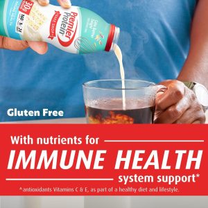 Premier Protein Shake. Cake Batter. 30g Protein. 1g Sugar. 24 Vitamins & Minerals. Nutrients to Support Immune Health. 11.5 Fl Oz. 12 Count