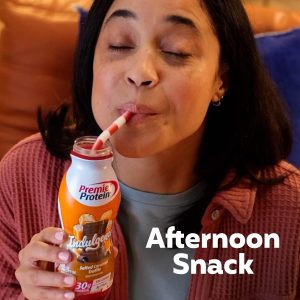 Premier Protein Indulgence Protein Shake. 30g Protein. 3g Sugar. Salted Caramel Truffle. 11.5 fl oz. Pack of 12