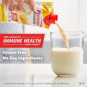 Premier Protein. 30g Shakes Bananas and Cream. 44 Fl Oz. Pack of 4