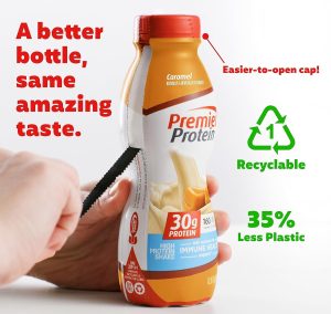 Premier Protein Powder & Premier Liquid Protein Shake. Caramel. 30g Protein. 1g Sugar. 24 Vitamins & Minerals. Nutrients to Support Immune Health 11.5 fl oz Bottle (12 Pack)