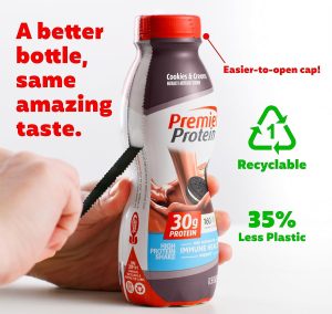 Premier Protein Shake. Cookies & Cream. 30g Protein. 1g Sugar. 24 Vitamins & Minerals. Nutrients to Support Immune Health 11.5 fl oz (12 Pack)