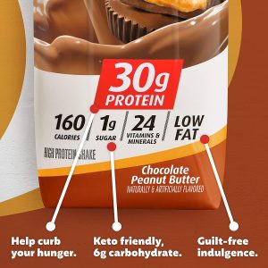 Premier Protein Shake. Chocolate Peanut Butter. 30g Protein. 11 Fl Oz. 4 Ct