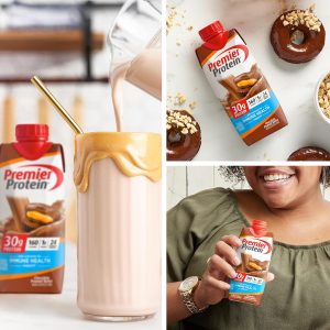 Premier Protein Protein Shake. Chocolate Peanut Butter. 30g Protein. 1g Sugar. 11 fl oz Pack of 12