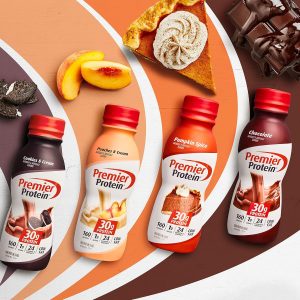 Premier Protein Shake 30g 1g Sugar 24 Vitamins Minerals Nutrients to Support Immune Health. Peaches & Cream. 11.5 Fl Oz (Pack of 12). Total 138 Fl Oz